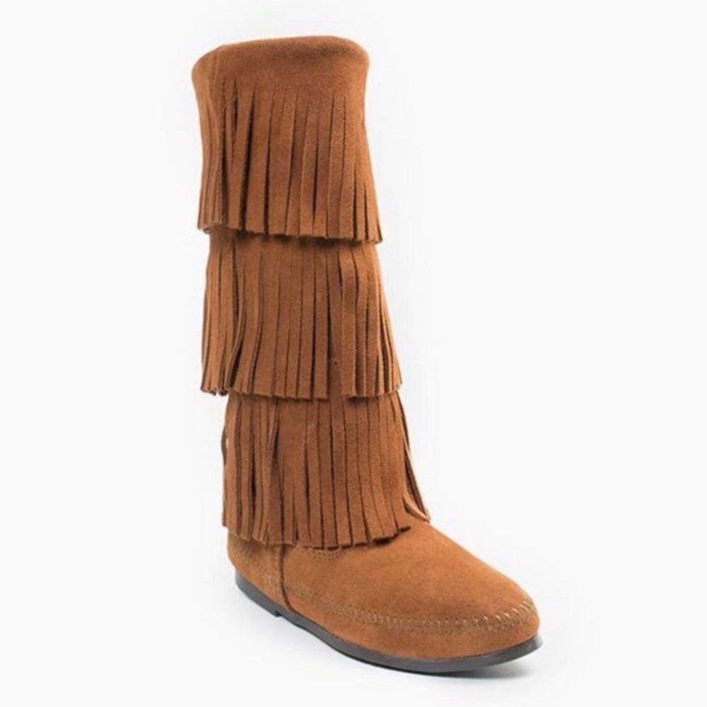 3-Layer Fringe Boot (Size: 8)